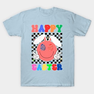 Happy Easter Bunny Rabbit Face Funny Easter Day T-Shirt